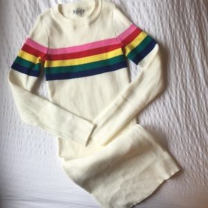 Retro Sweater Dress 🌈
